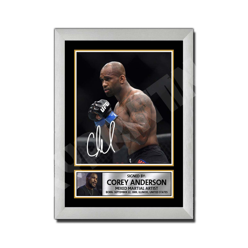Corey Anderson 2 Limited Edition MMA Wrestler Signed Print - MMA Wrestling