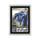 Cornelius Washington Limited Edition Football Signed Print - American Footballer