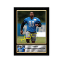 Cornelius Washington 2 Limited Edition Football Signed Print - American Footballer