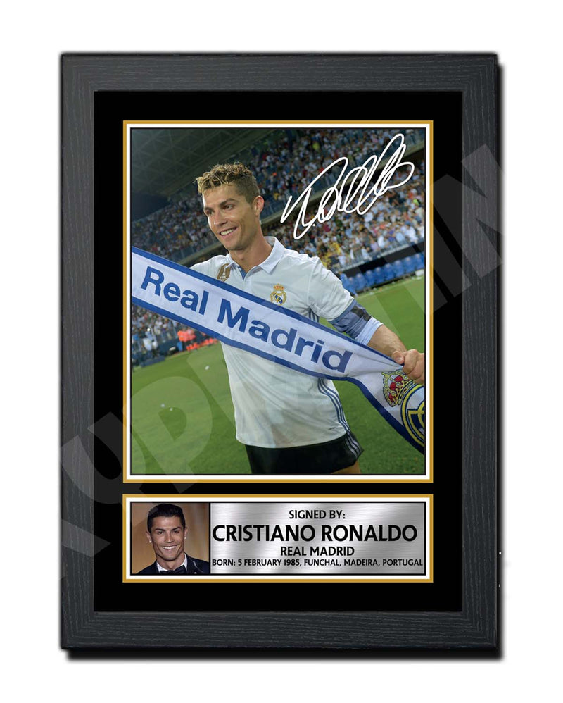 Cristiano Ronaldo 2 Limited Edition Football Player Signed Print - Football