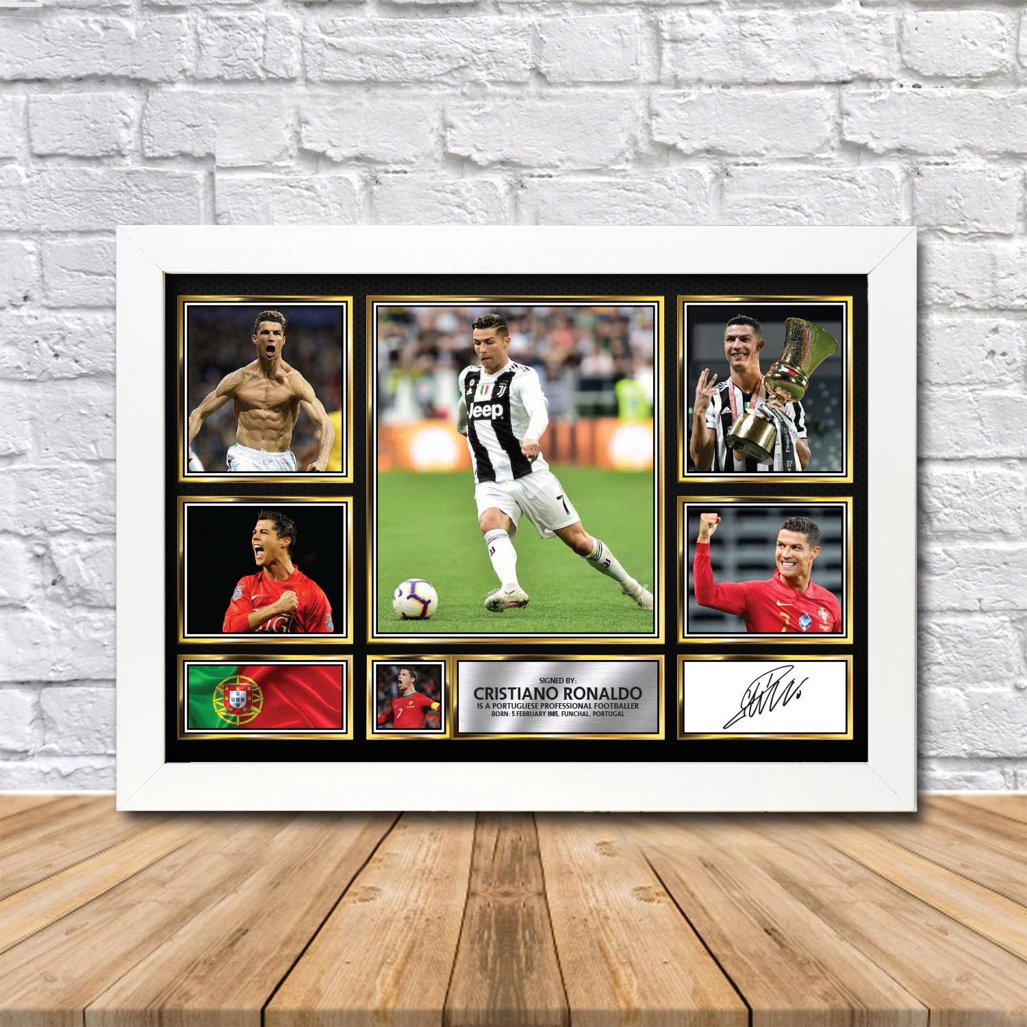 Cristiano Ronaldo Limited Edition Signed Print