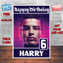 Cristiano Ronaldo Theme Inspired Kids Inspired Adult Personalised Sports Birthday Card (SA)