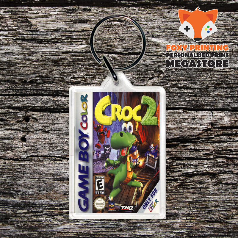 Croc2 Gameboy Colour Retro Gaming Nintendo Style Keyring
