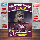 Cross Fire Subject Alpha Inspired Style Game Kids Inspired Birthday Card (SA)