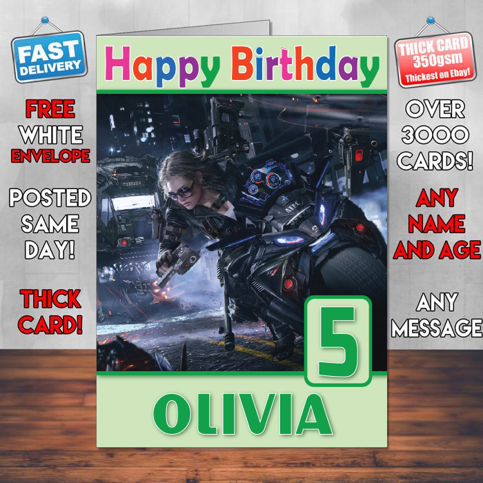 Personalised Crossfire Switcher Inspired Style Game Kids Inspired Birthday Card (SA)