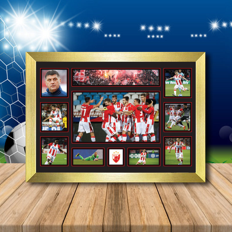 Crvena Zvezda Football Team Printed Display Poster Gift