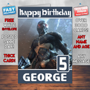 Personalised Crysis Inspired Style Game Kids Inspired Birthday Card (SA)