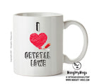 I Love Crystal Lowe Mug - I Love Celebrity Mug - Novelty Gift Printed Tea Coffee Ceramic Mug