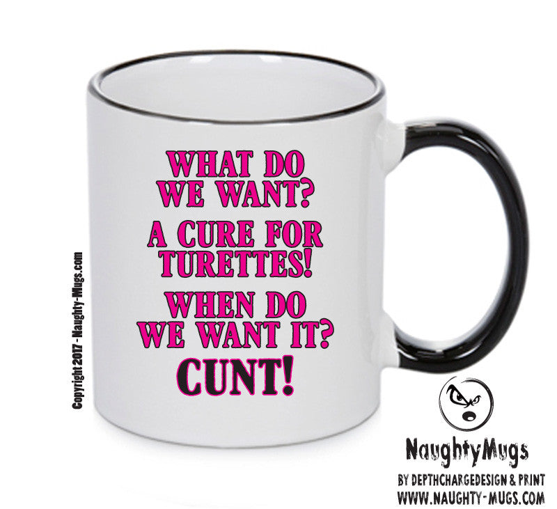 Cure For Turettes Pink Mug Adult Mug Gift