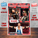 Curt Hawkins KE Inspired Style Personalised Wrestling WWE Birthday Card