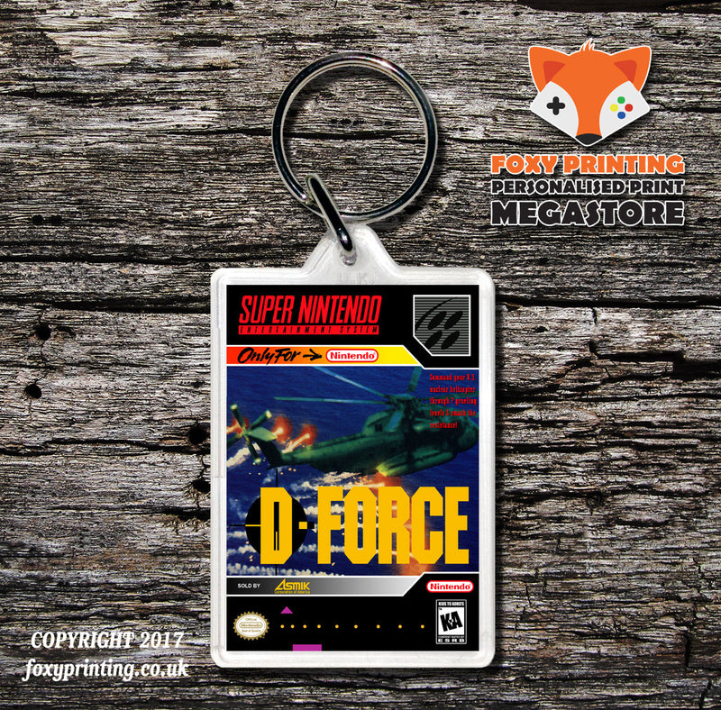 D-Force Game Inspired Retro Gaming Keyring