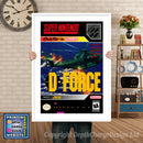 Dforce Super Nintendo GAME INSPIRED THEME Retro Gaming Poster A4 A3 A2 Or A1