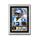 D.J. Moore 1 Limited Edition Football Signed Print - American Footballer