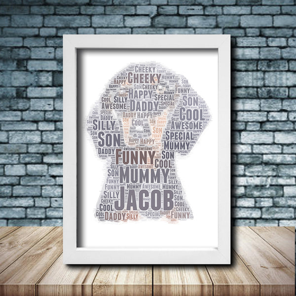 Personalised Dachshund 1 Word Art Poster Print