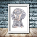 Personalised Dachshund 1 Word Art Poster Print