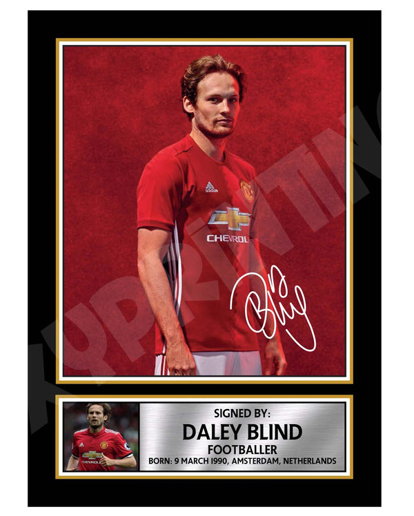 DALEY BLIND (1) Football Player Printed Signature Print