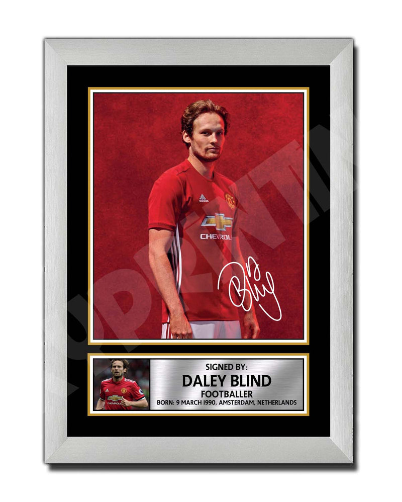DALEY BLIND (1) Limited Edition Football Player Signed Print - Football