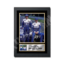 DAMON HILL AND AYRTON SENNA Limited Edition Formula 1 Player Signed Print Formula 1