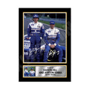 DAMON HILL AND AYRTON SENNA Limited Edition Formula 1 Player Signed Print Formula 1