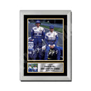 DAMON HILL AND AYRTON SENNA Limited Edition Formula 1 Player Signed Print Formula 1
