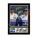 DAMON HILL AND AYRTON SENNA 2 Limited Edition Formula 1 Player Signed Print Formula 1