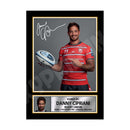 DANNY CIPRIANI 1 Limited Edition Rugby Player Signed Print - Rugby