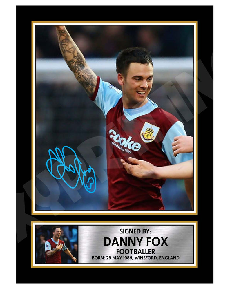 DANNY FOX 2 Limited Edition Football Player Signed Print - Football