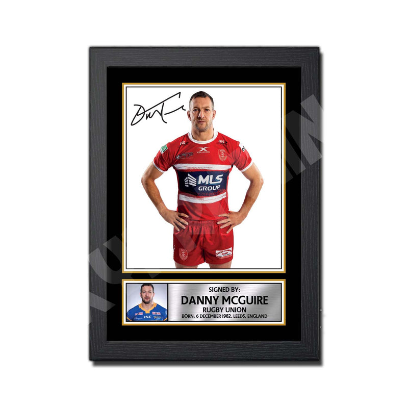 DANNY MCGUIRE 1 Limited Edition Rugby Player Signed Print - Rugby