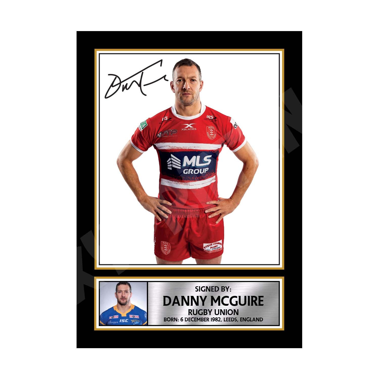 DANNY MCGUIRE 1 Limited Edition Rugby Player Signed Print - Rugby