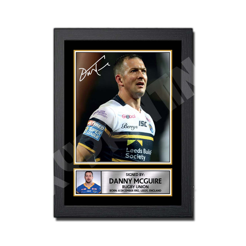 DANNY MCGUIRE 2 Limited Edition Rugby Player Signed Print - Rugby