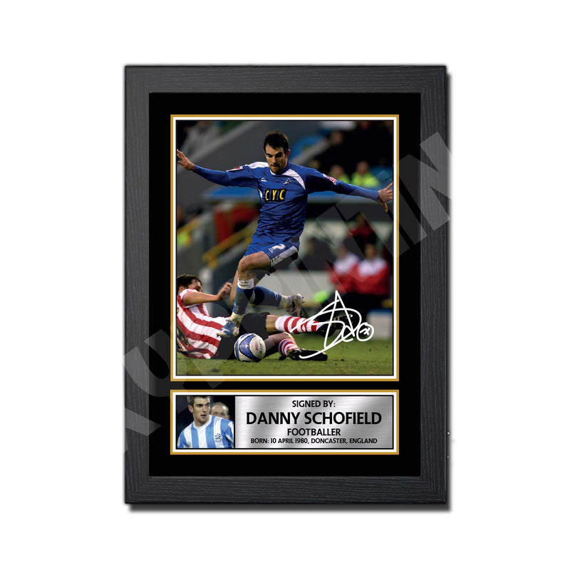 DANNY SCHOFIELD 2 Limited Edition Football Player Signed Print - Football