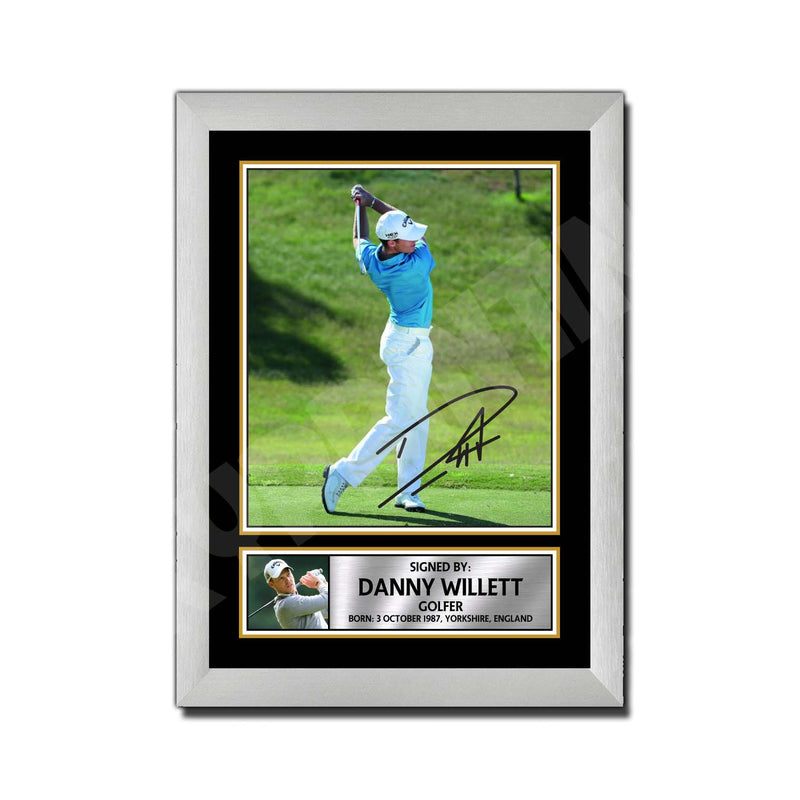DANNY WILLETT 2 Limited Edition Golfer Signed Print - Golf