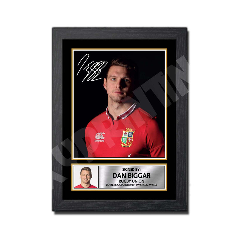 DAN BIGGAR 2 Limited Edition Rugby Player Signed Print - Rugby