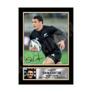DAN CARTER 2 Limited Edition Rugby Player Signed Print - Rugby
