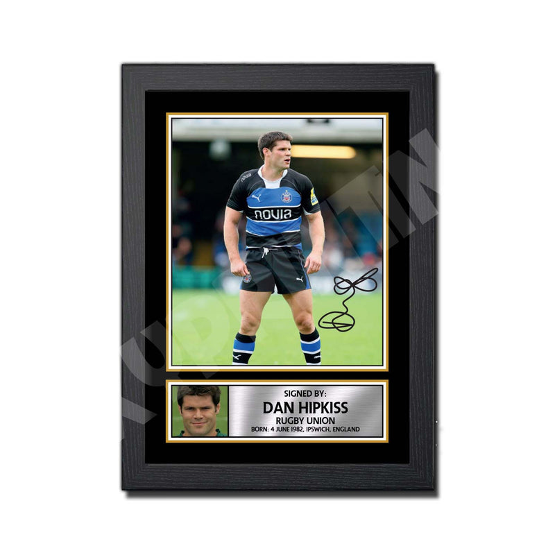 DAN HIPKISS 1 Limited Edition Rugby Player Signed Print - Rugby