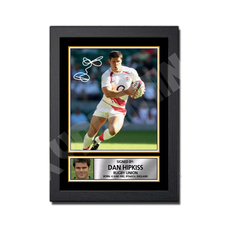 DAN HIPKISS 2 Limited Edition Rugby Player Signed Print - Rugby