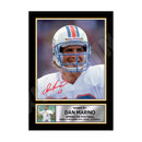 DAN MARINO 2 Limited Edition Football Signed Print - American Footballer