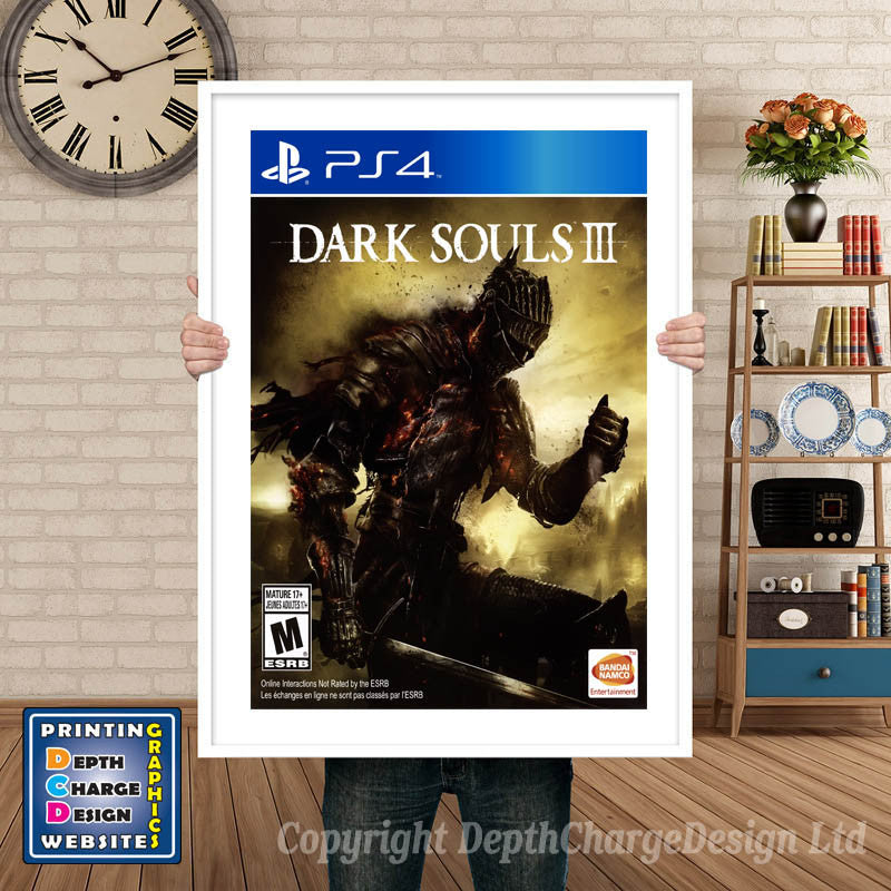 DARK SOUL PS4 GAME INSPIRED THEME PS4 GAME INSPIRED THEME Retro Gaming Poster A4 A3 A2 Or A1