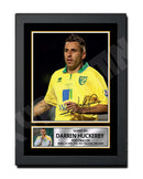 DARREN HUCKERBY Limited Edition Football Player Signed Print - Football