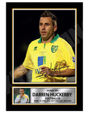 DARREN HUCKERBY Limited Edition Football Player Signed Print - Football