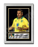 DARREN HUCKERBY Limited Edition Football Player Signed Print - Football