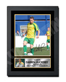 DARREN HUCKERBY 2 Limited Edition Football Player Signed Print - Football