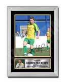 DARREN HUCKERBY 2 Limited Edition Football Player Signed Print - Football