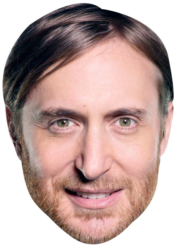 DAVID GUETTA JB - Music Star Fancy Dress Cardboard Celebrity Party Face Mask