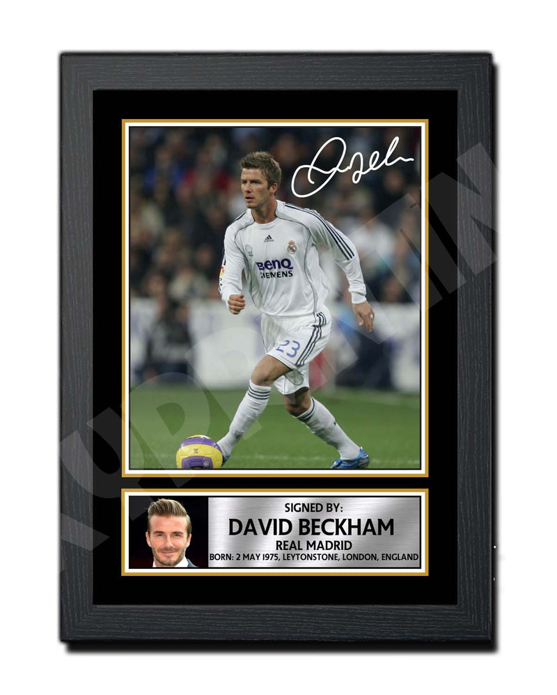 DAVID BECKHAM 1 Limited Edition Football Player Signed Print - Football