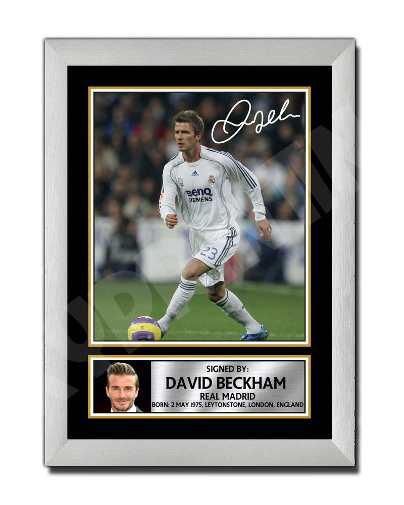 DAVID BECKHAM 1 Limited Edition Football Player Signed Print - Football