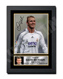 DAVID BECKHAM 2 Limited Edition Football Player Signed Print - Football