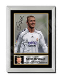 DAVID BECKHAM 2 Limited Edition Football Player Signed Print - Football