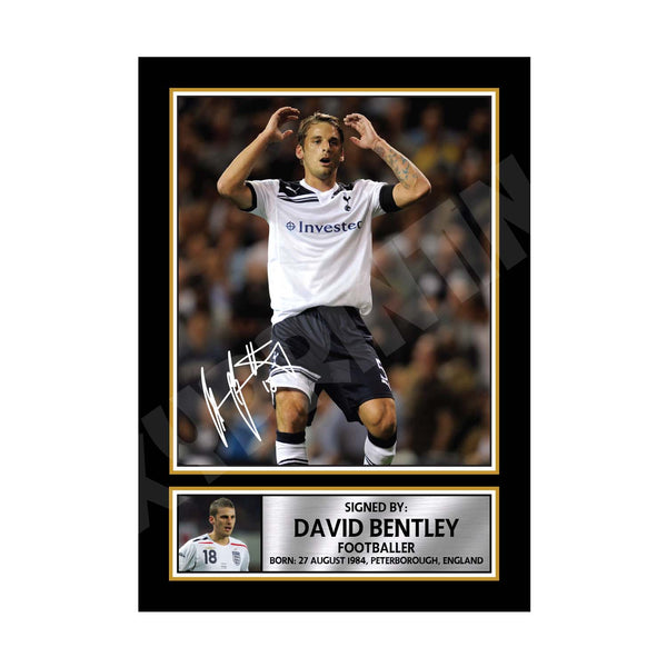 DAVID BENTLEY Football Player Printed Signature Print