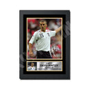 DAVID BENTLEY 2 Limited Edition Football Player Signed Print - Football